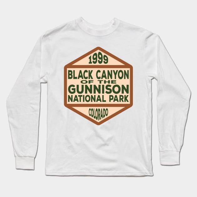 Black Canyon of the Gunnison National Park badge Long Sleeve T-Shirt by nylebuss